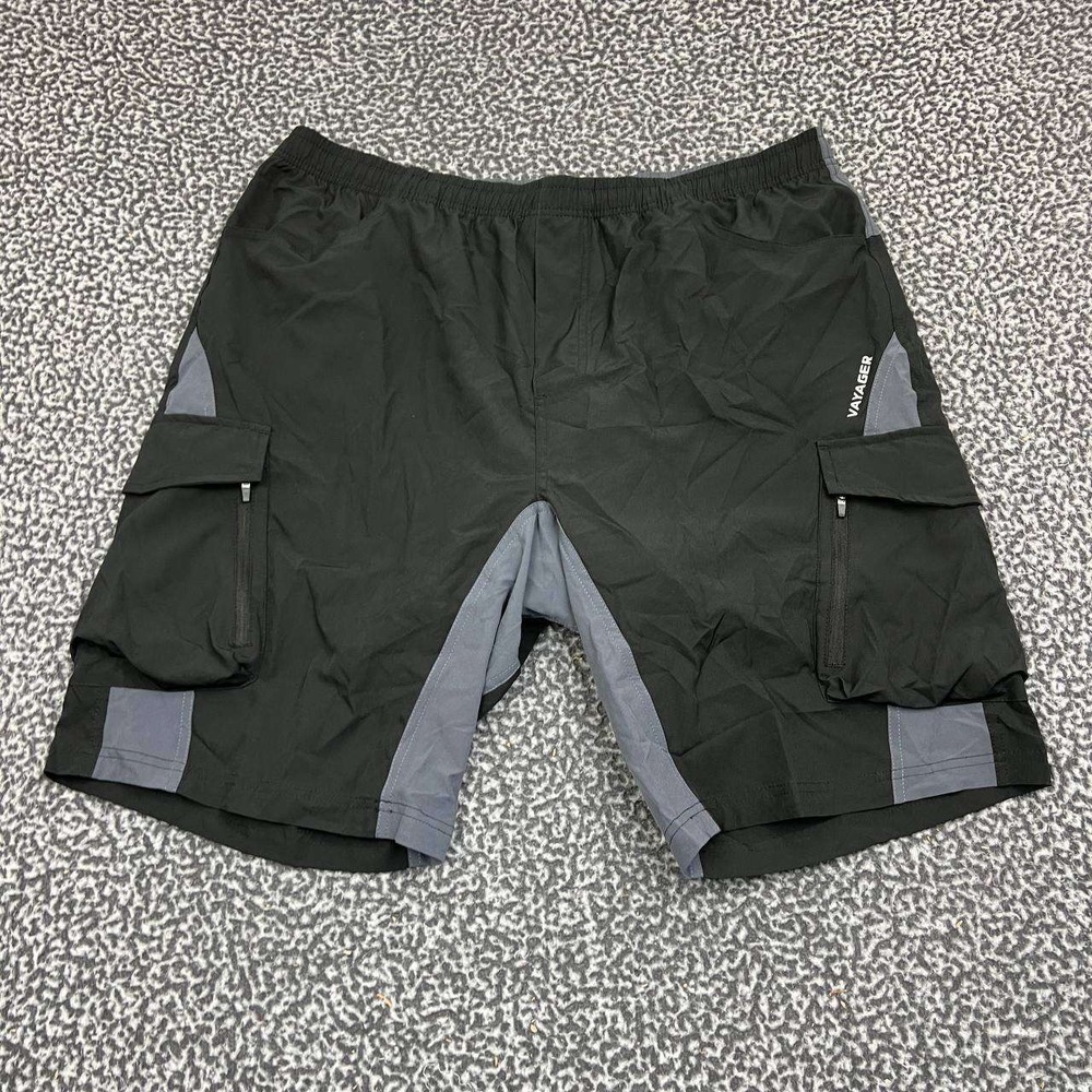Vayager‎ Athletic Shorts Men XXL 38 Black Drawstring Pocket Outdoor New 2XL